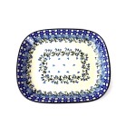 159 Bunzlau Rechthoekige schaal 1821X 159 Schotel rechthoek 22,5x19cm